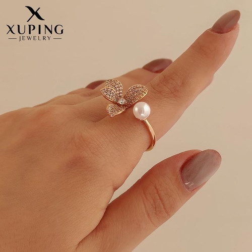 انگشتر مروارید و ارکیده ژوپینگ